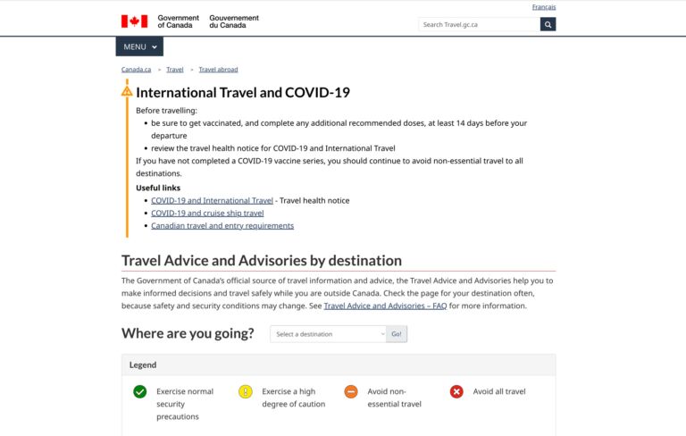 Safe Travel Government Advisories