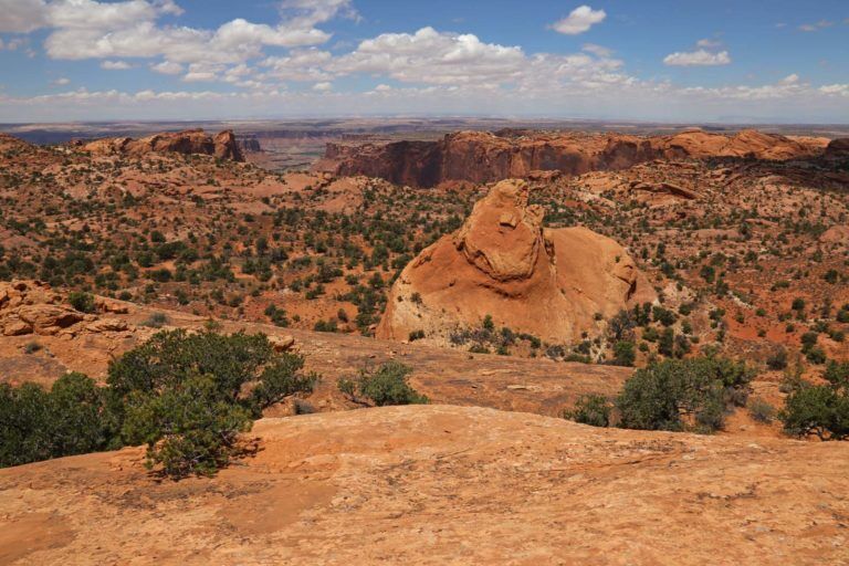 best hiking in canyonlands np whale rock