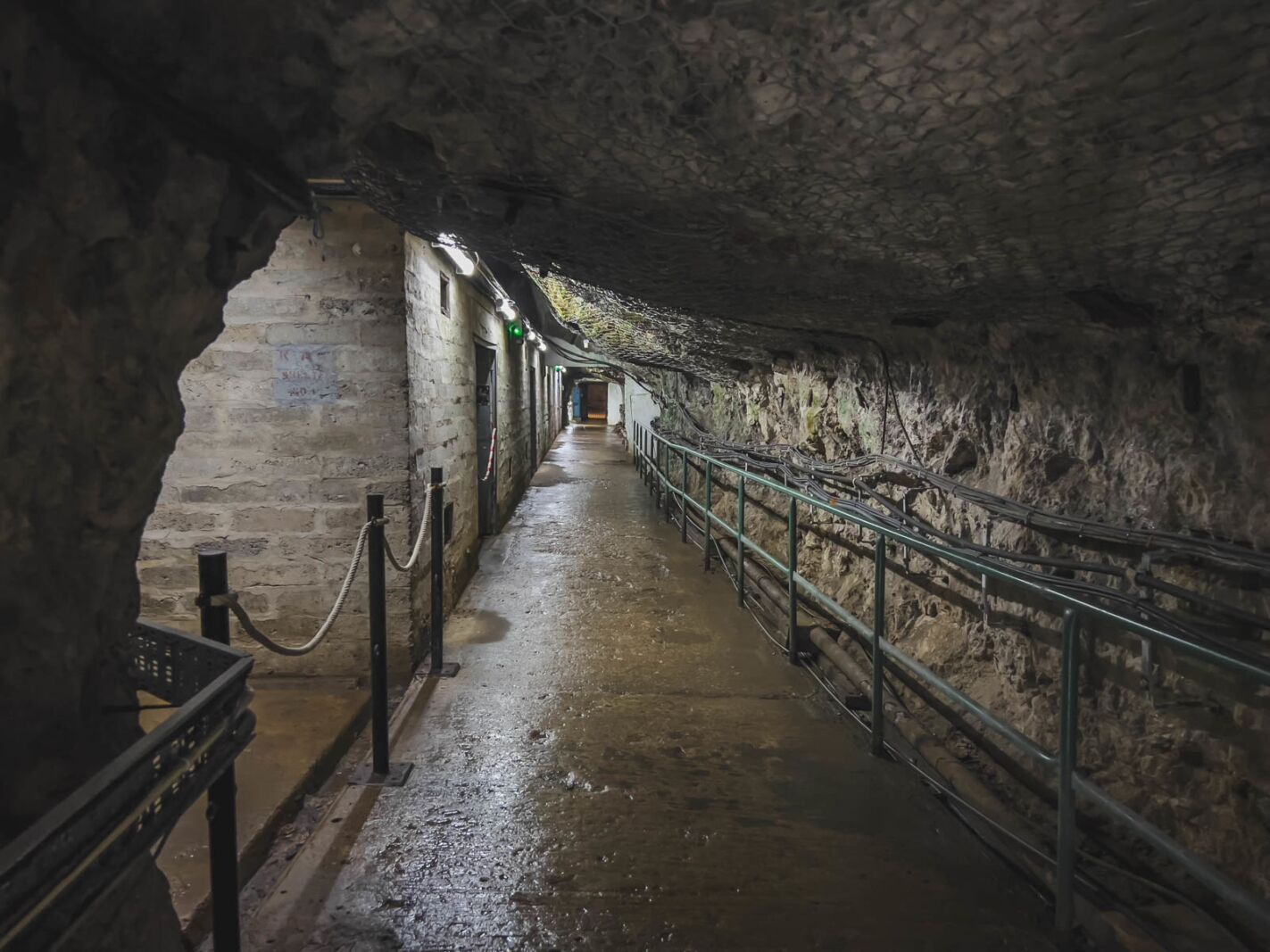 inside WWII Tunnels