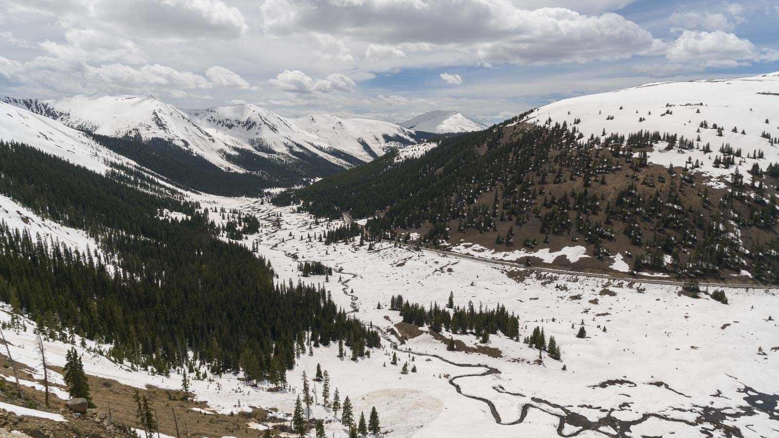 Snowy mountains of Colorado 