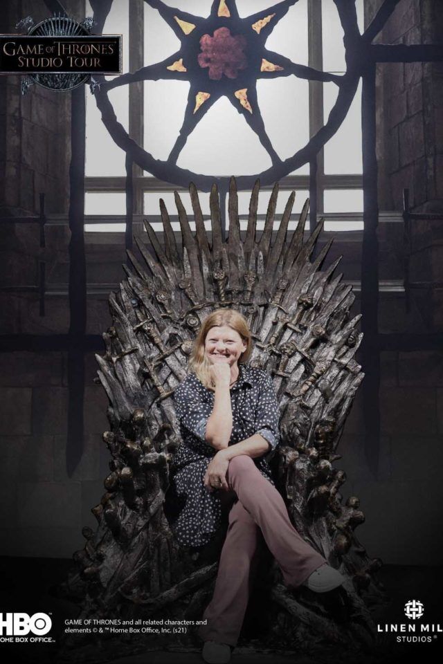 game of thrones deb on iron throne