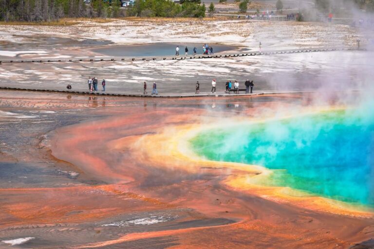 midway geyser basin boardwalk