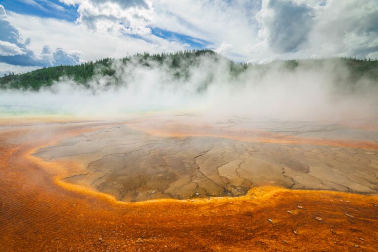 How to visit midway geyser basin views from boardwalk