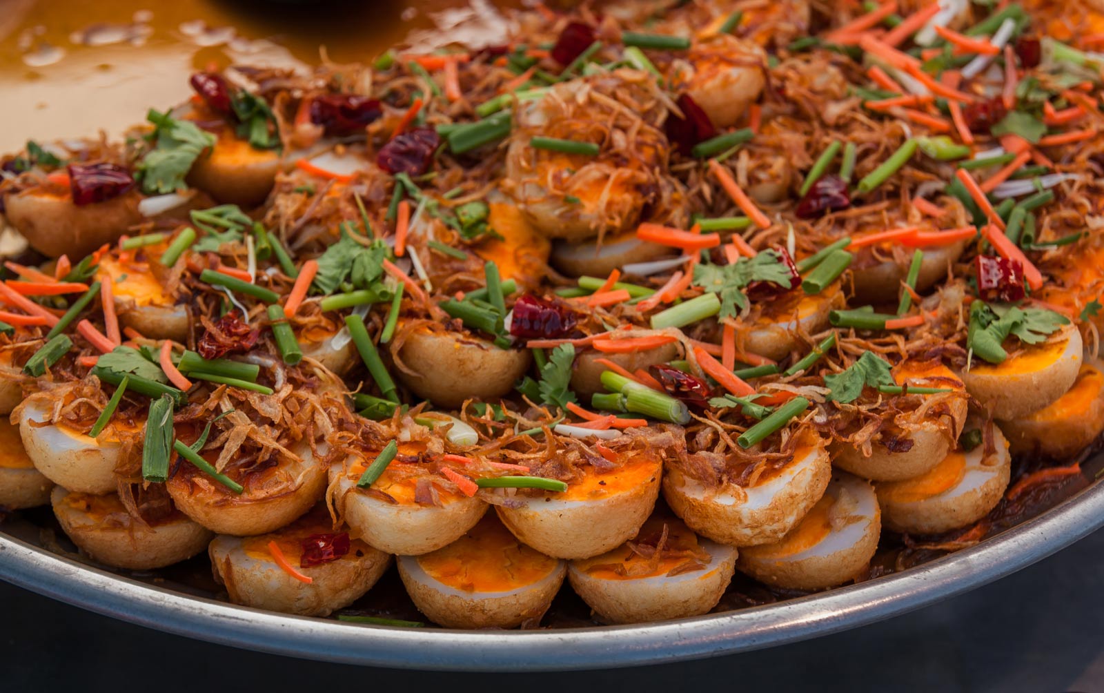 Mediterranean Food Egyptian Fried Boiled Eggs