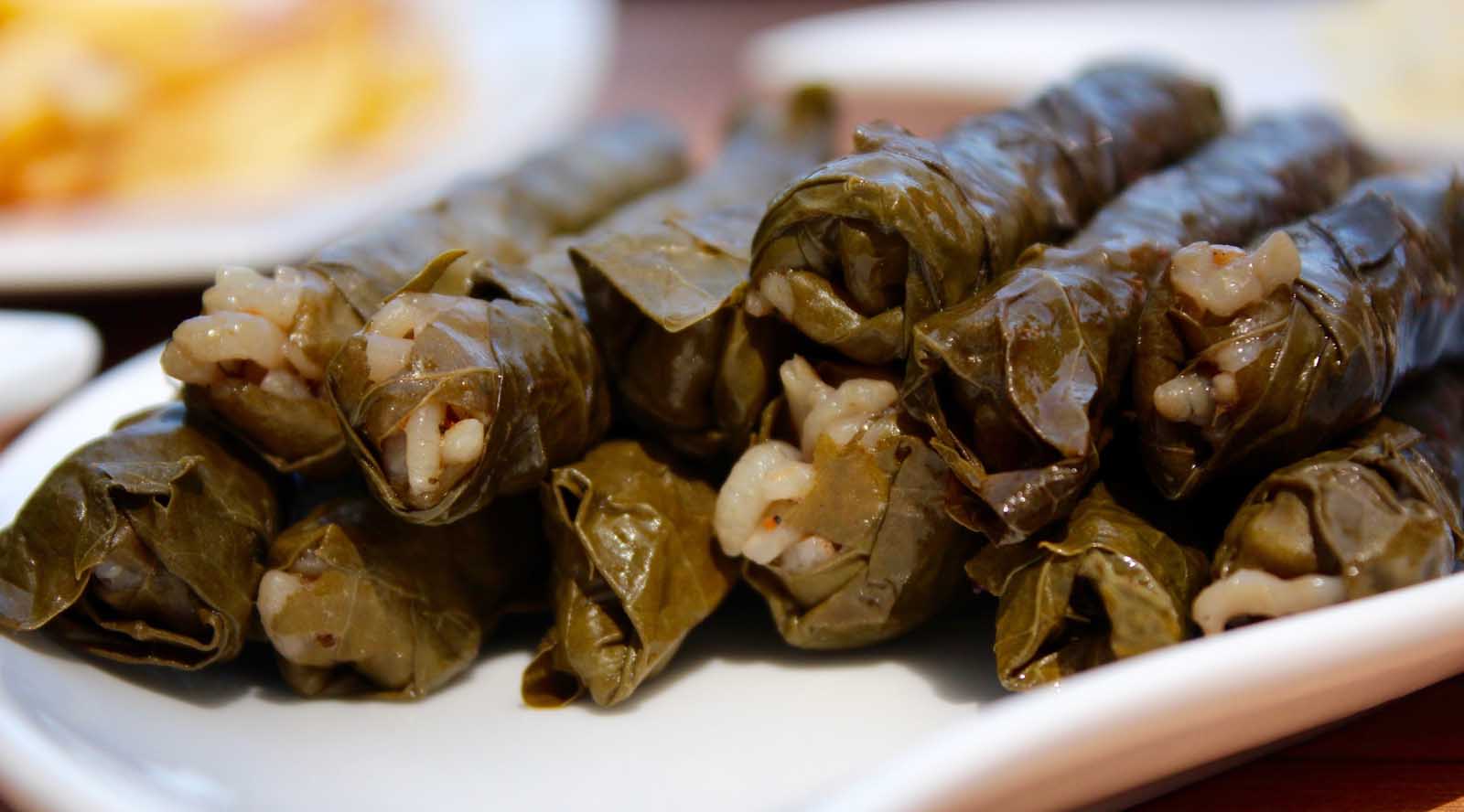 Stuffed Vine Leaves, Mediterranean Food