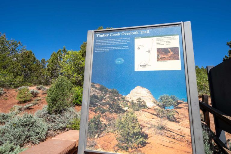 best hikes in zion national park: Timber Creek Overlook Trail