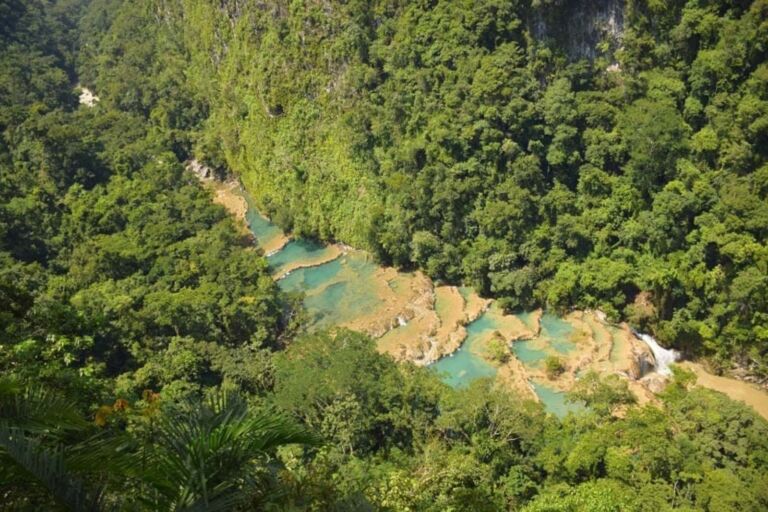 semuc birds eye view. Semuc Champey Natural Monument